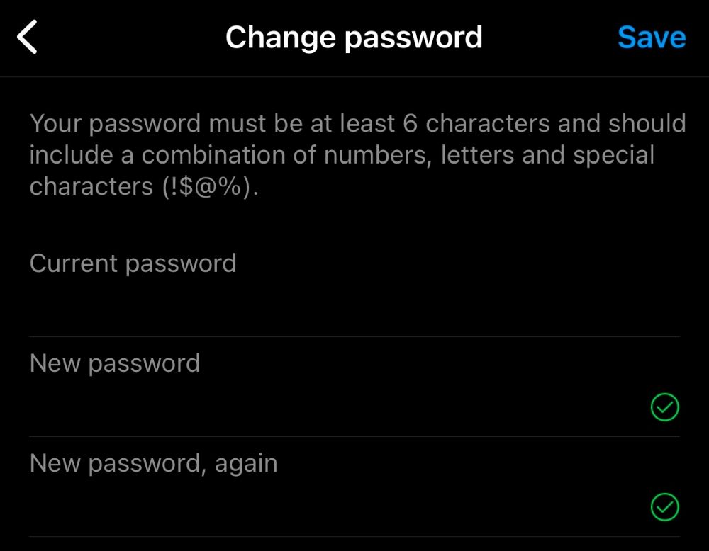 Change Password