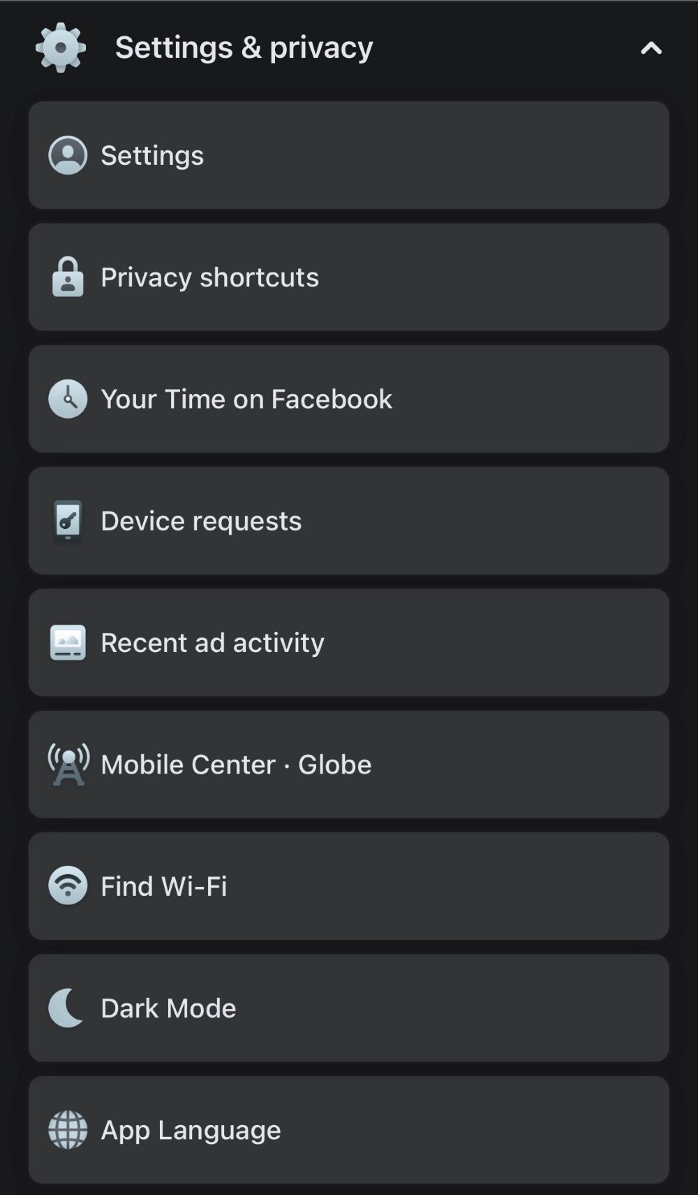 Access the Settings Page